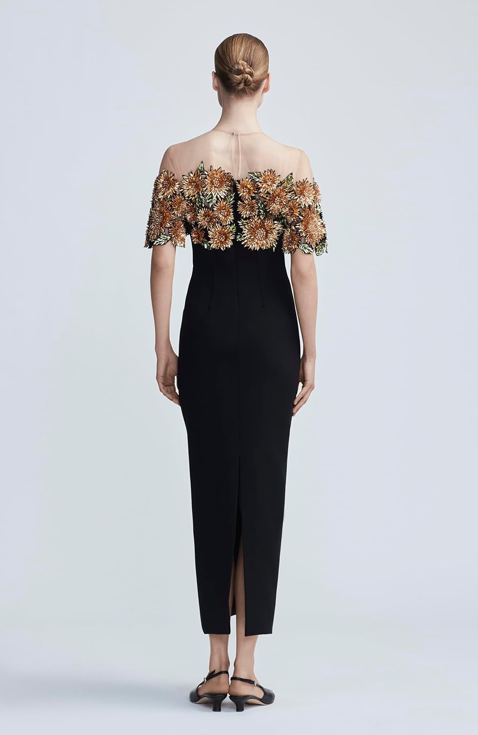 Floral Embroidered Bodice Dress