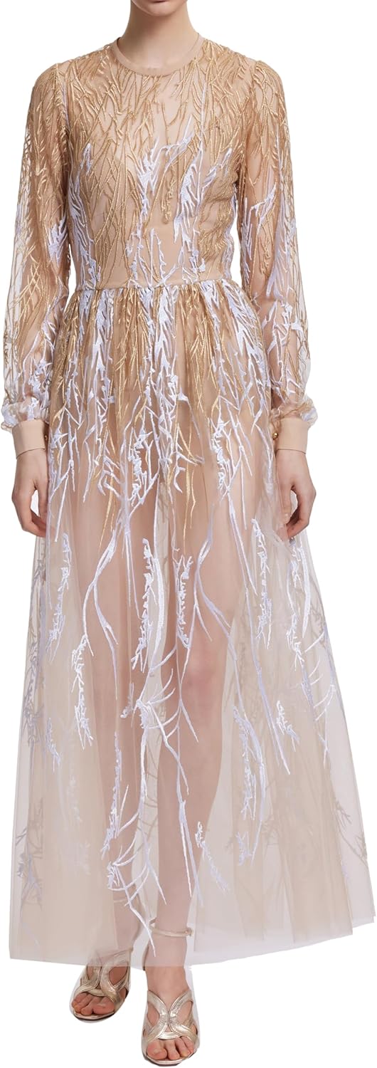 Arboreal Embroidered Dress