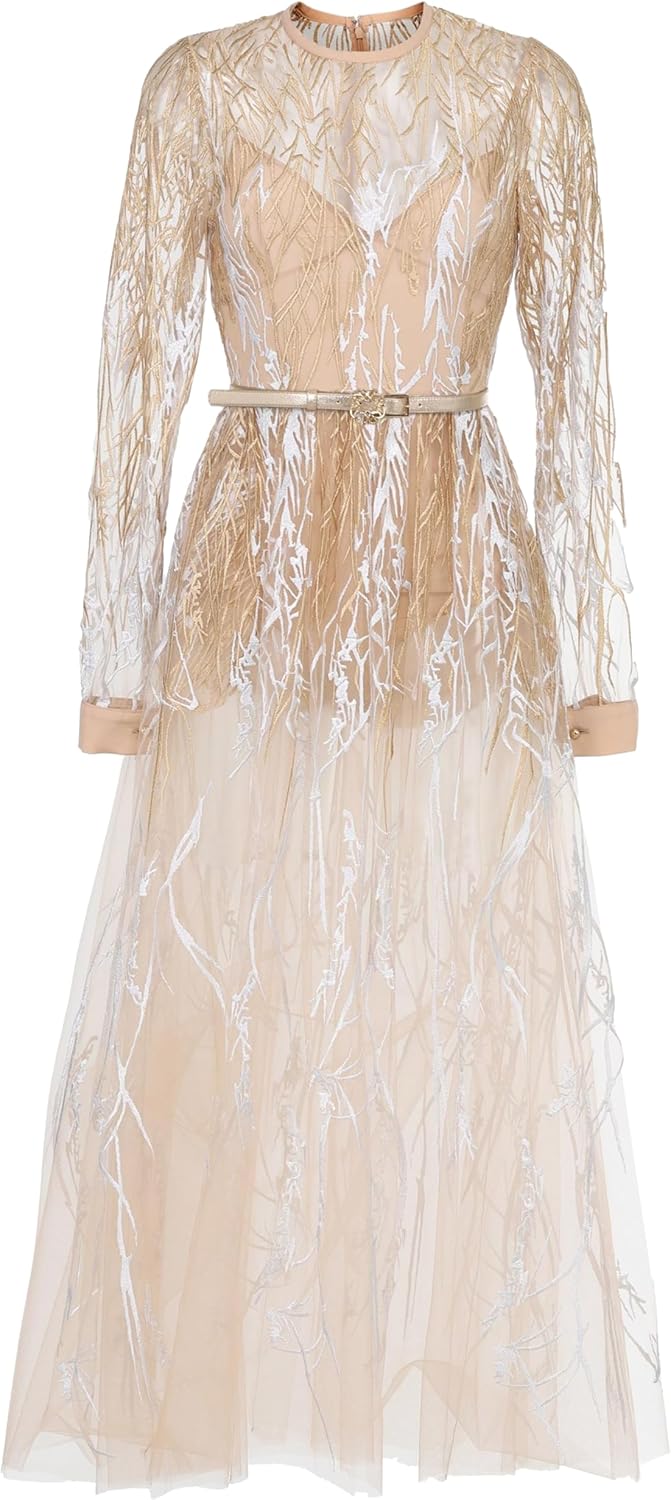 Arboreal Embroidered Dress