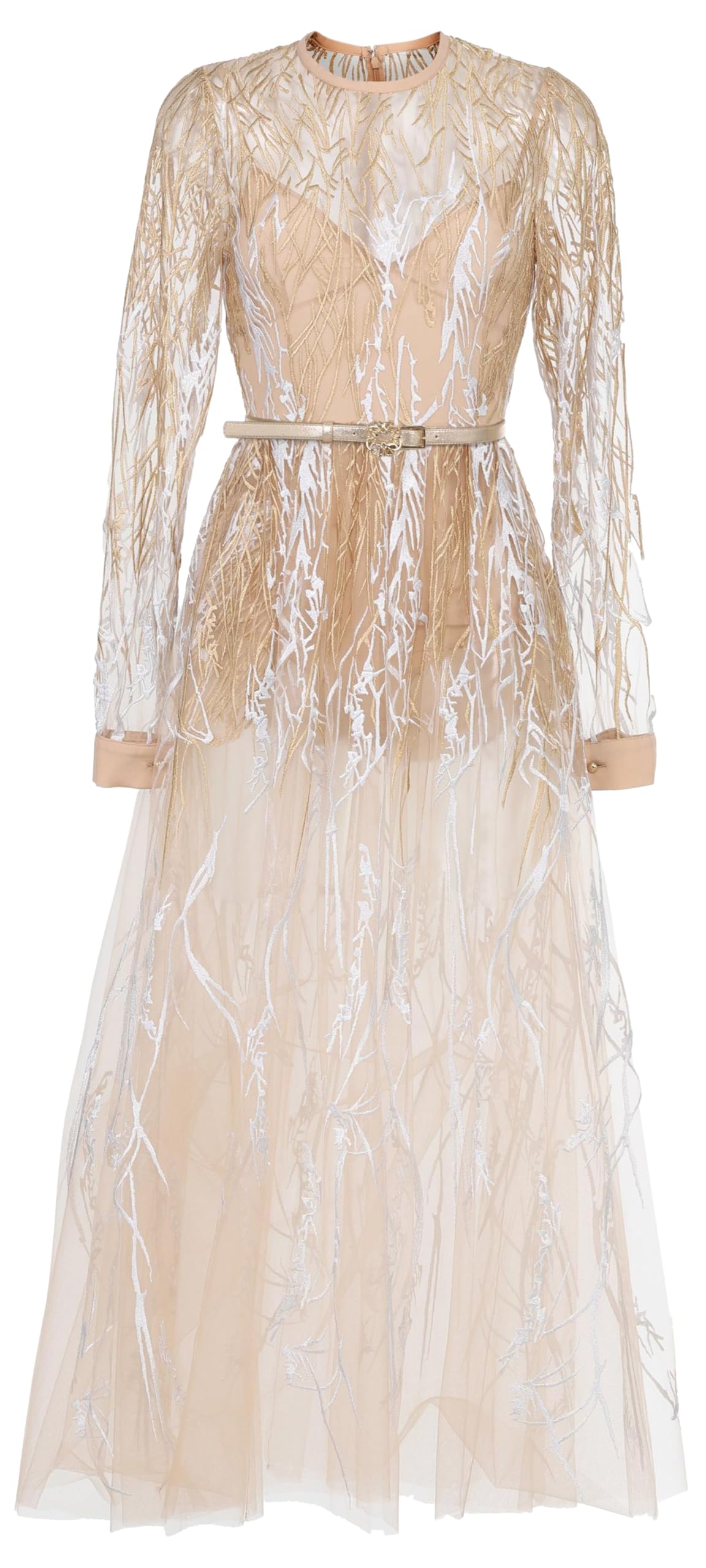 Arboreal Embroidered Dress