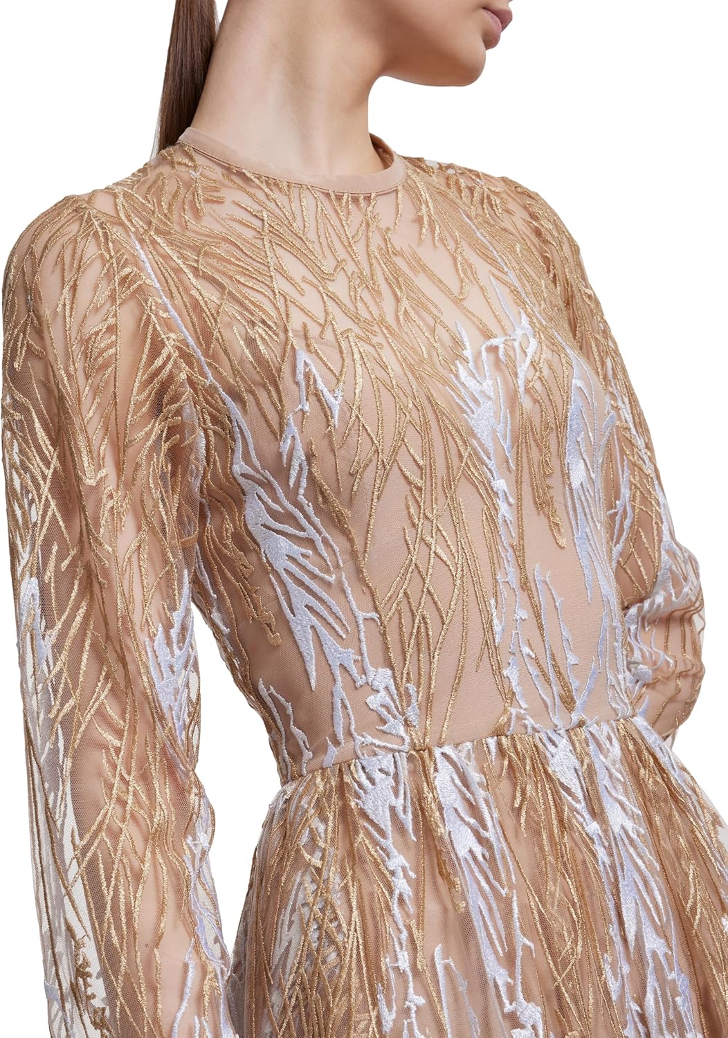 Arboreal Embroidered Dress