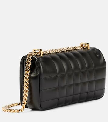 Lola Mini leather shoulder bag in black - Burberry | iBrandZone