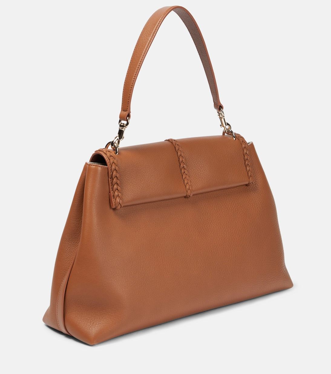 Penelope Large leather shoulder bag in brown - Chloe | iBrandZone