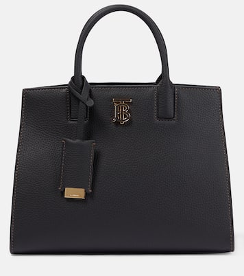 Frances Mini leather tote bag in black - Burberry | iBrandZone