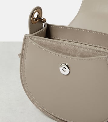 Tess Small suede crossbody bag in grey - Chloe | iBrandZone