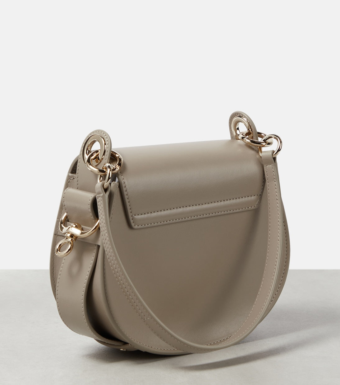 Tess Small suede crossbody bag in grey - Chloe | iBrandZone