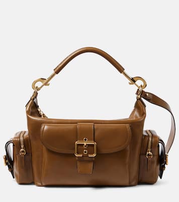 Small leather camera bag in Dark Khaki - Chloe | iBrandZone