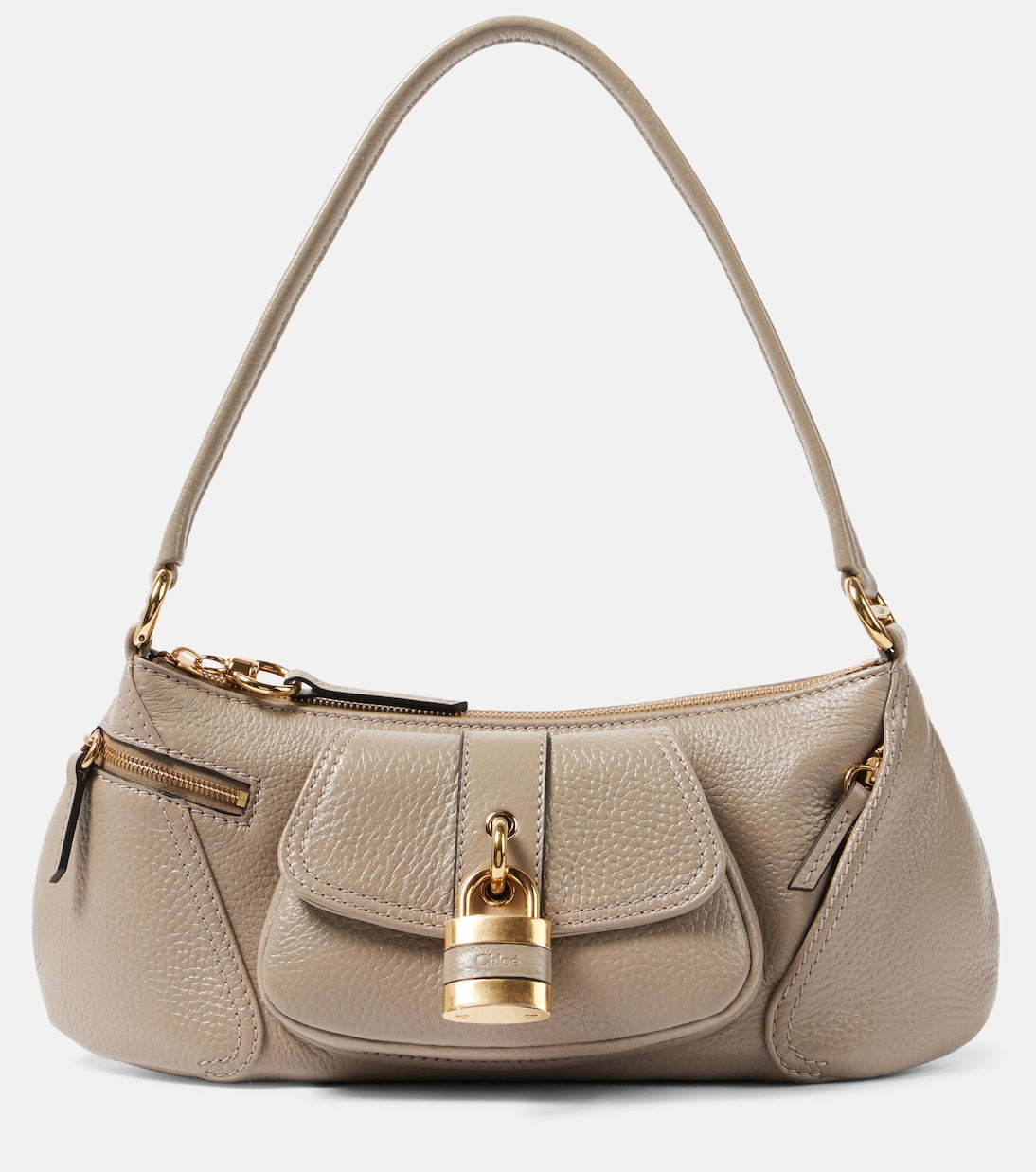 The 99 leather shoulder bag in grey - Chloe | iBrandZone