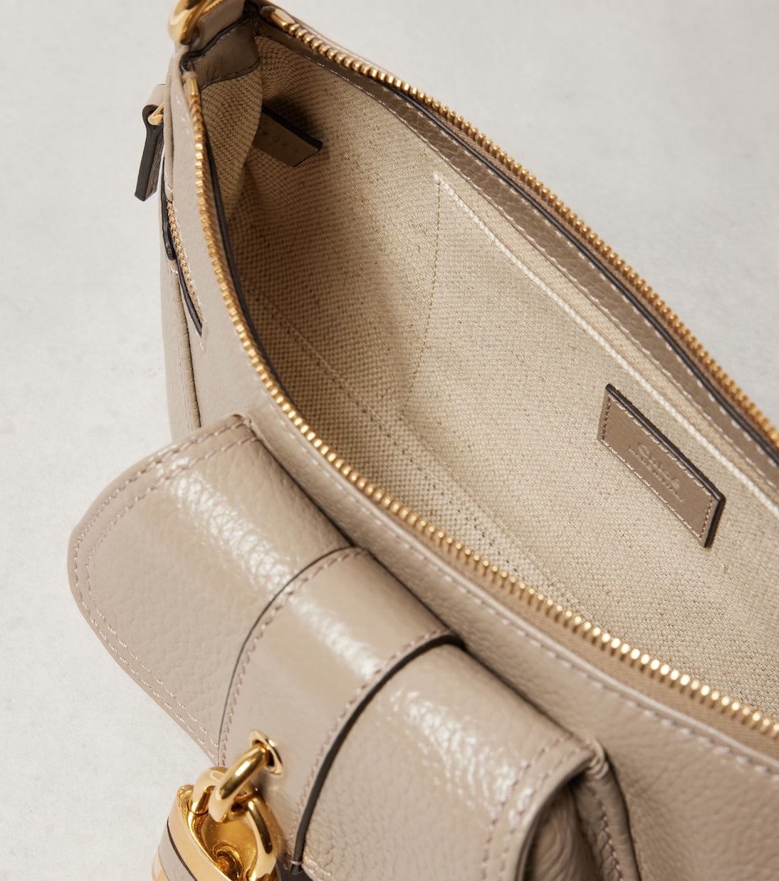 The 99 leather shoulder bag in grey - Chloe | iBrandZone