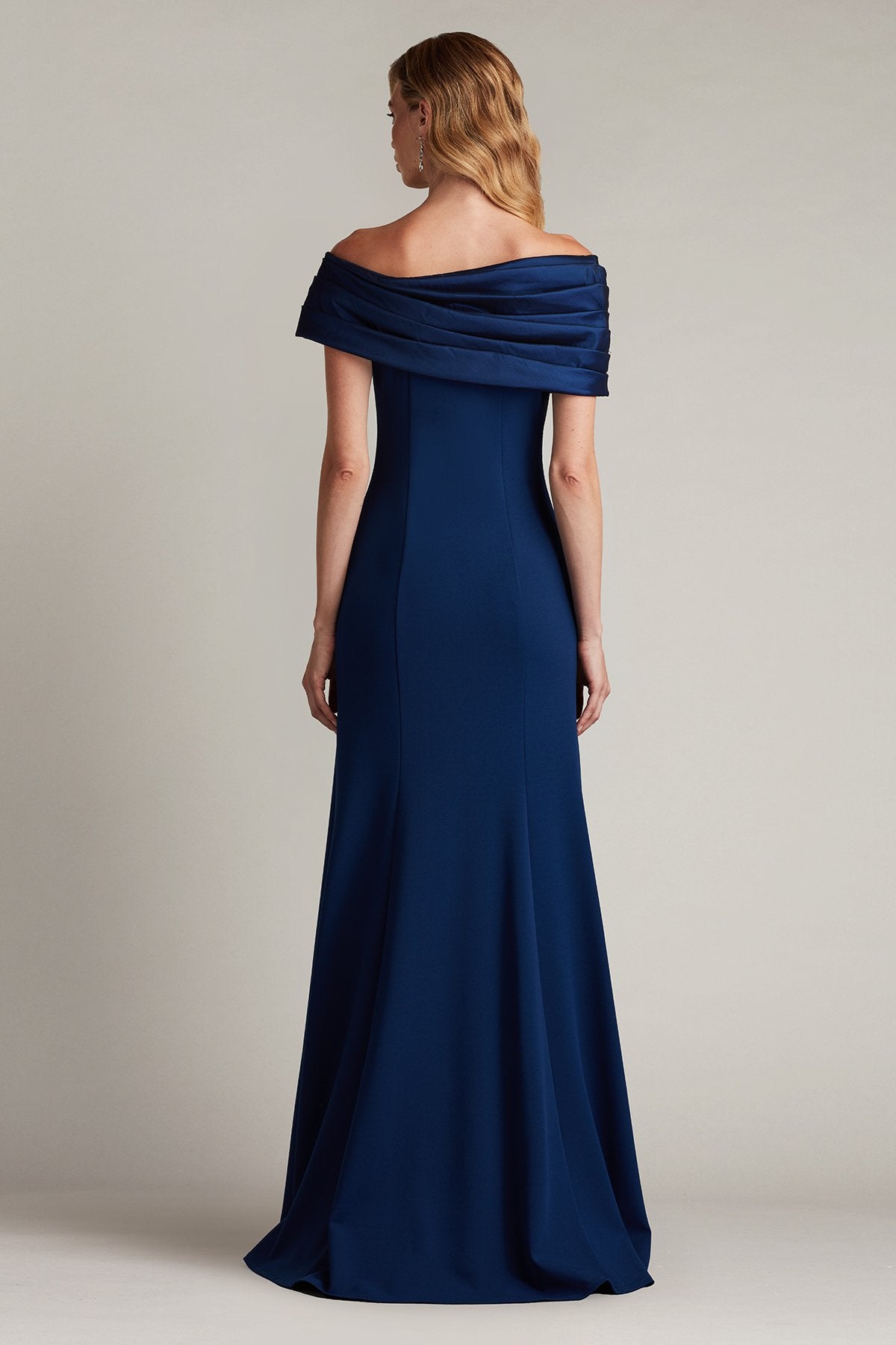 Dalton Two-Tone Off-Shoulder Gown by Tadashi Shoji - iBrandZone