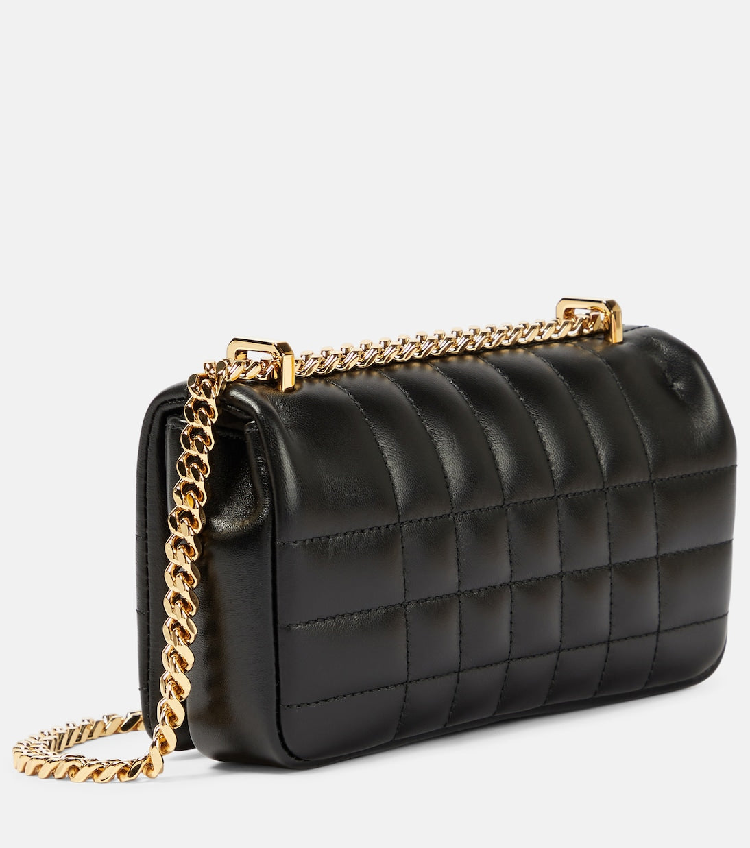 Lola Mini leather shoulder bag in black - Burberry | iBrandZone