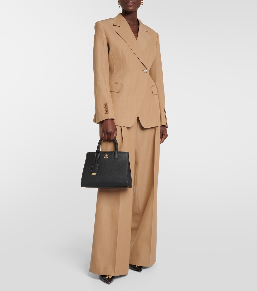 Frances Mini leather tote bag in black - Burberry | iBrandZone