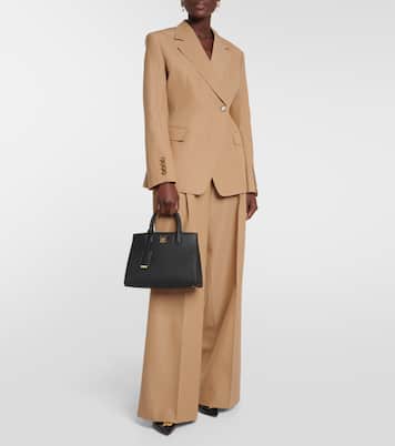 Frances Mini leather tote bag in black - Burberry | iBrandZone