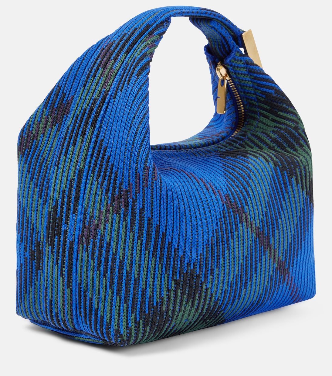 Small jacquard tote bag in blue - Burberry | iBrandZone