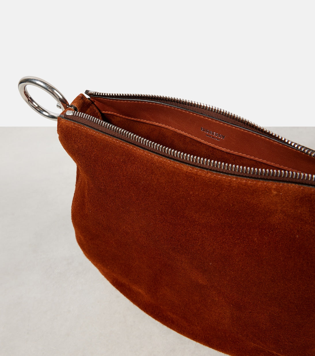 Knight Small suede shoulder bag in red - Burberry | iBrandZone