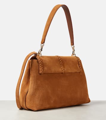 Penelope Medium braided suede shoulder bag in brown - Chloe | iBrandZone