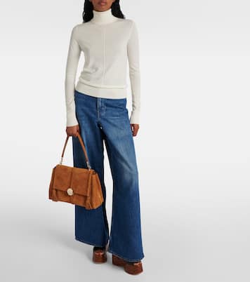 Penelope Medium braided suede shoulder bag in brown - Chloe | iBrandZone